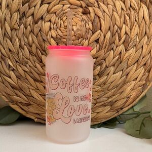 🆕 Valentines Can Glass Cup